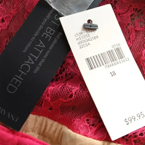 Lane Bryant brand new hot pink and flesh tone bodycon - Picture 4 of 4